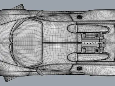 Bugatti car 3D model purchase
