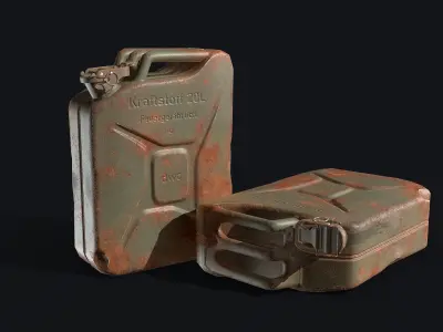 Jerrycan 20L Low-poly 3D model
