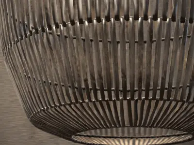 ay illuminate rattan lamp set 3D model