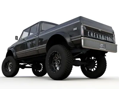 Chevy C40 Custom Pickup Truck 1969 3D model