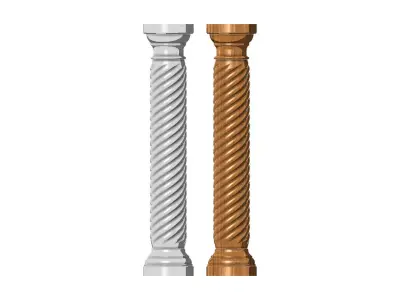 Spiral classical column  3D print model
