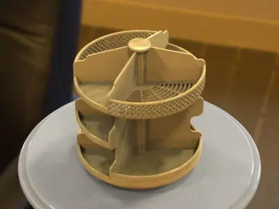 Wooden Kitchen or Restroom Food Organizer 3D print model