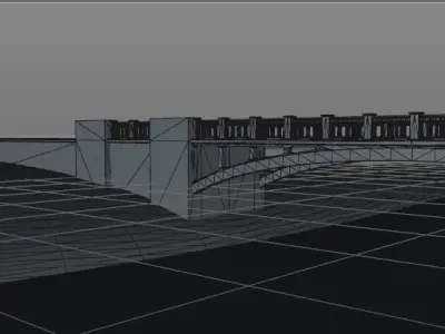 Road bridge  3D model
