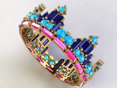 crown ring 3d  3D print model