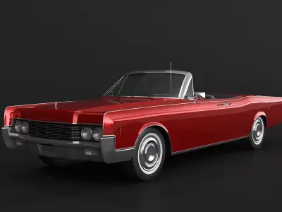 Lincoln Continental Convertible 1966 3D model