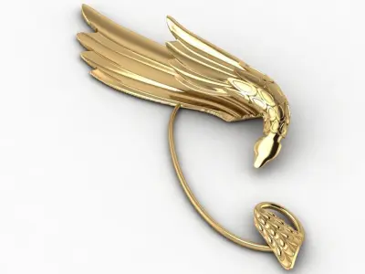 dragon cuf earing  3D print model