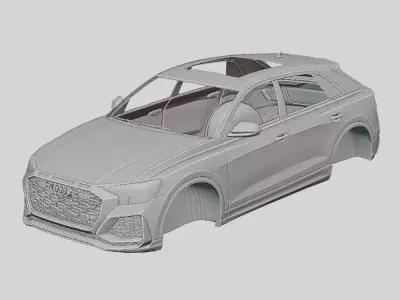 Audi RSQ8 2020 Printable Body 3D print model