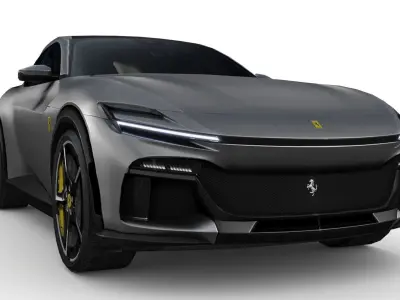 Ferrari Purosangue 2023 Low-poly 3D model
