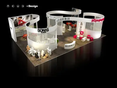 Exhibition - Area - 20X13 -3DMAX2009-020 3D model