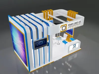 Booth Stand Exhibition a647b 3D model