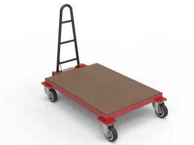 EQUIPMENT TROLLEY Low-poly 3D model