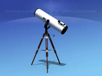 Reflector Telescope 12 inc 3D model