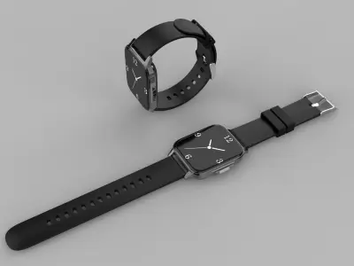Smart Watch Low-poly 3D model