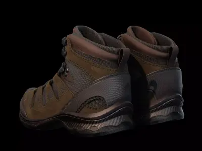 salomon military shoes Low-poly 3D model
