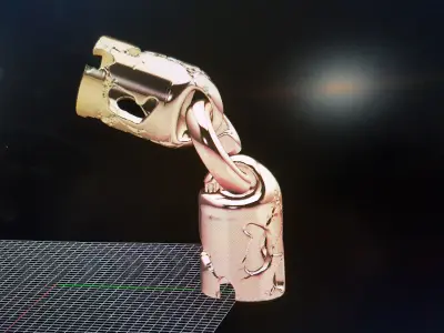 skull heads for cord bracelet 3D print model