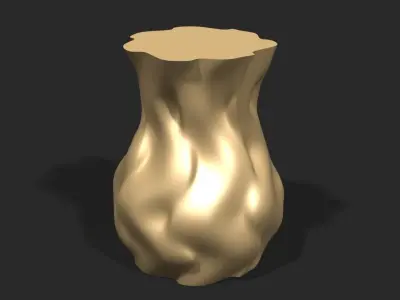 Cups and vases - wavy surface 2 3D print model