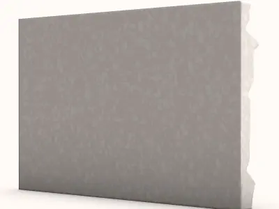 Rough-Cut Boulder Wall Asset 3D model
