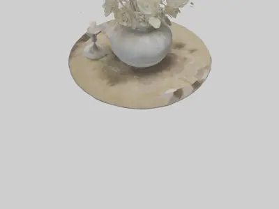 Table Decoration model Low-poly 3D model