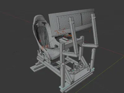 Sim racing simulator  3D model