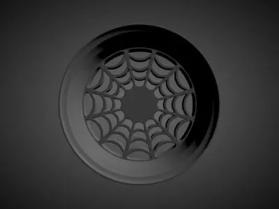 Spider Web Rims scalable and printable 3D print model