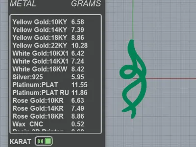 Abstract Diamond Pendant 3D print model