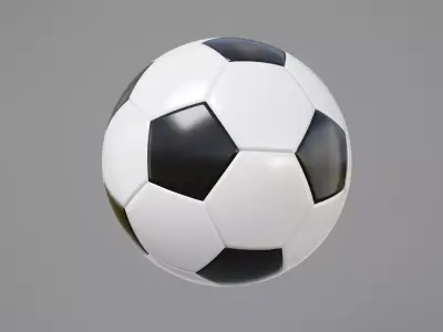 Soccer Ball 3D model 29