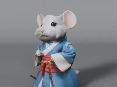 kimono mouse  3D model