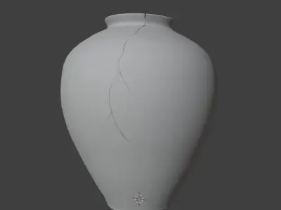 vase decor Low-poly 3D model 31