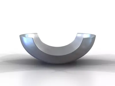 Bowl Chrome S Low-poly 3D model