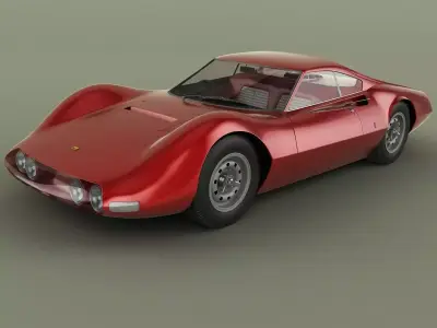 Ferrari 206 P Dino Pininfarina Berlinetta Speciale 3D model