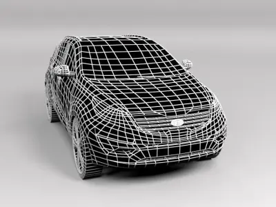 KIA SPORTAGE LOWPOLY Low-poly 3D model