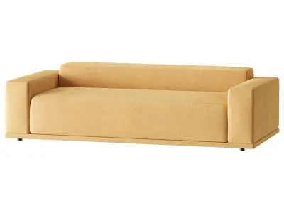 WHEAT PERFORMANCE VELVET SOFA 3D model