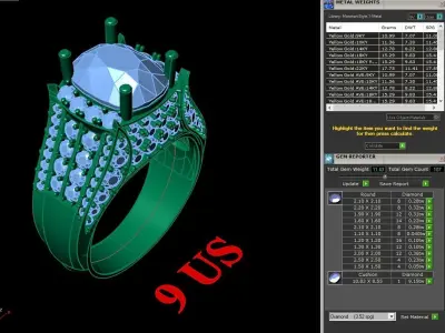 Luxury Men Rings Designs 5MR007 3D print model