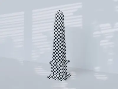 Decorative Obelisk Low-poly 3D model