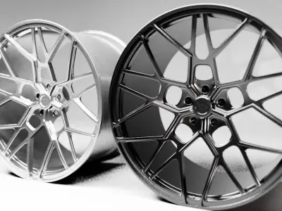 Vossen UV1  car ring Low-poly 3D model