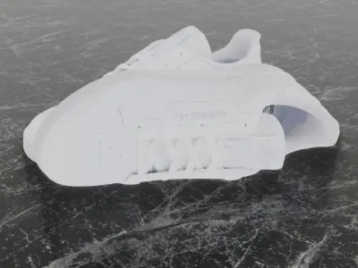 Adidas 3D Shoes - White - Ortholite Series Low-poly 3D model