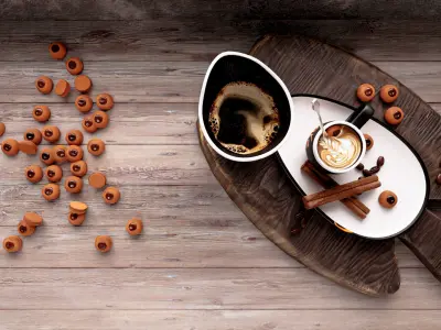 Coffee Asset 01 Free 3D model