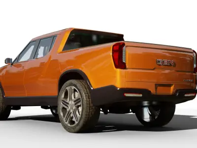 Generic Pickup v25 Low-poly 3D model