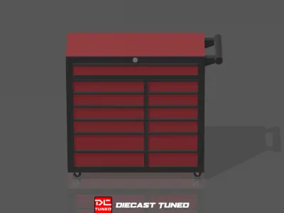 Toolbox with handle Mechanic Shop Repair for Dioramas 3D print model