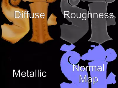 Glossy Spiral Shell model pack Low-poly 3D model