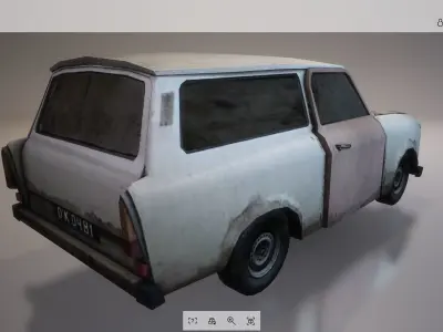 Lowpoly Car 11 Low-poly 3D model