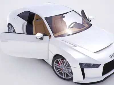 Audi Quattro concept coupe 2010version  3D model