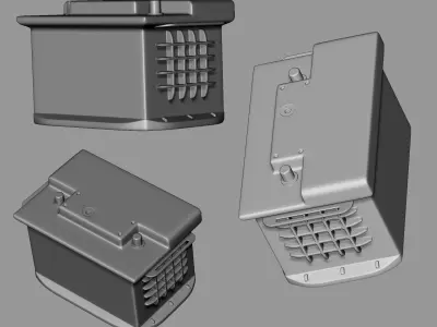 CAR BATTERY 3D print model