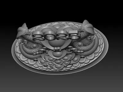 Snake 3D model 3D print model