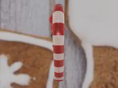 Christmas candy heart Low-poly 3D model