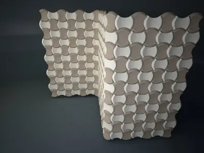 06 3DECOR PATTERN WALL Low-poly 3D model
