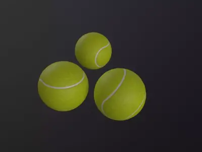 Tennis ball 3D Model Low-poly 3D model