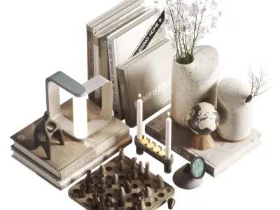 Decorative set 04 3D model