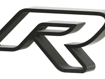 Dodge SRT Big Logo Two Version With Led 3D print model