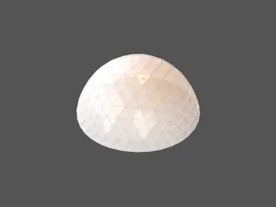 Geodesic Dome v1 001 Low-poly 3D model